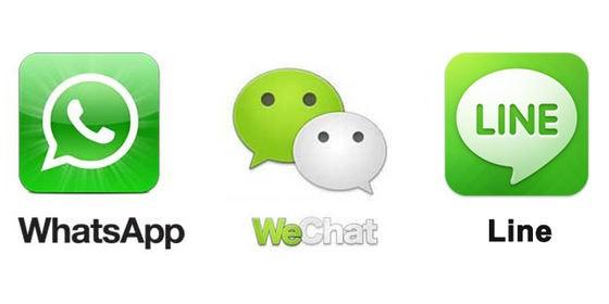 中日美大PK：Line、WhatsApp、WeChat誰更厲害？